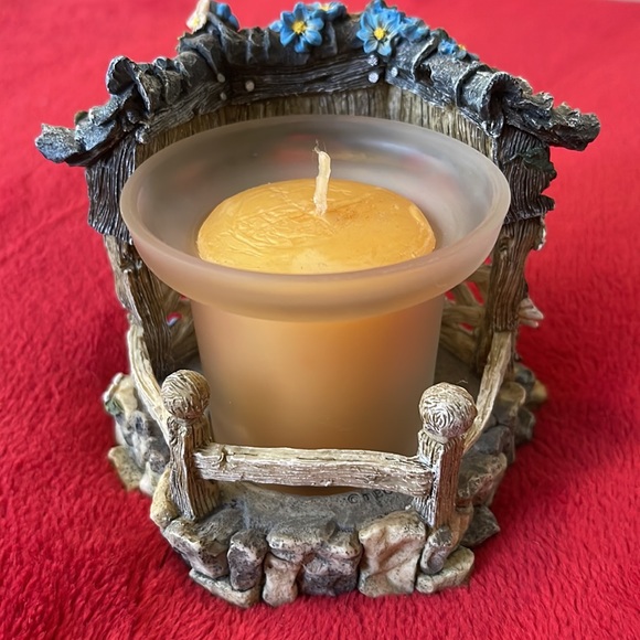 Boyds Bears Bearstone Collection Clementine Garden Romance Candle Holder VINTAGE - Picture 5 of 14